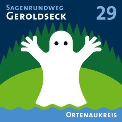 Geist auf Plakat Sagenrundweg Geroldseck